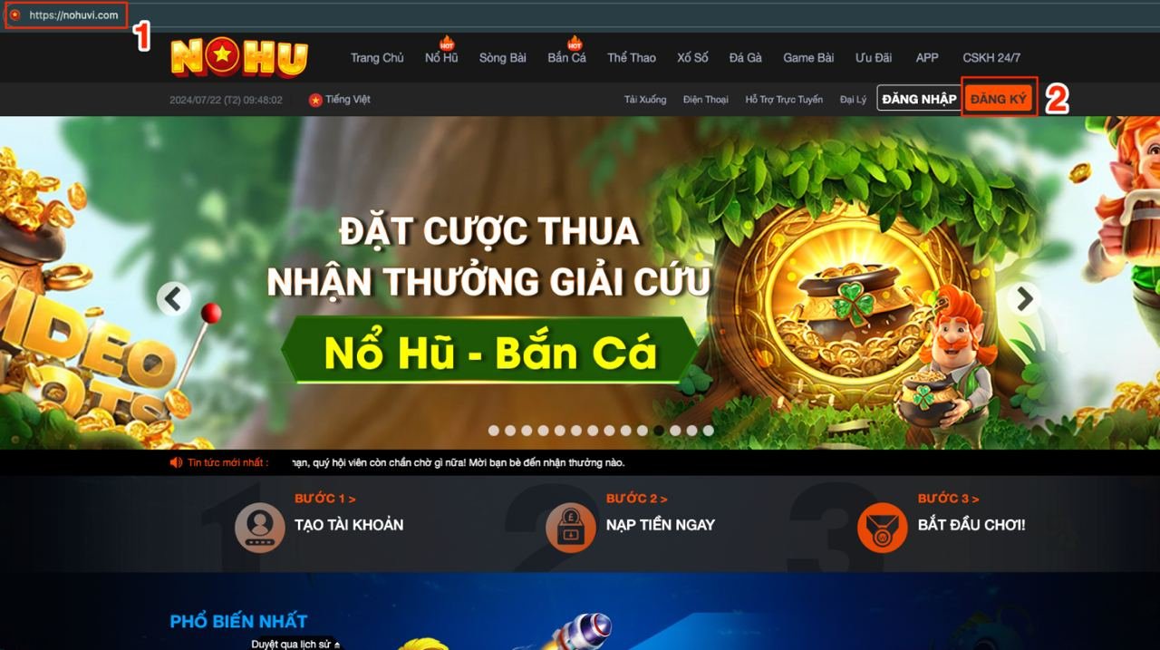 Hướng Dẫn Đăng Ký Trở Thành Thành Viên NoHu